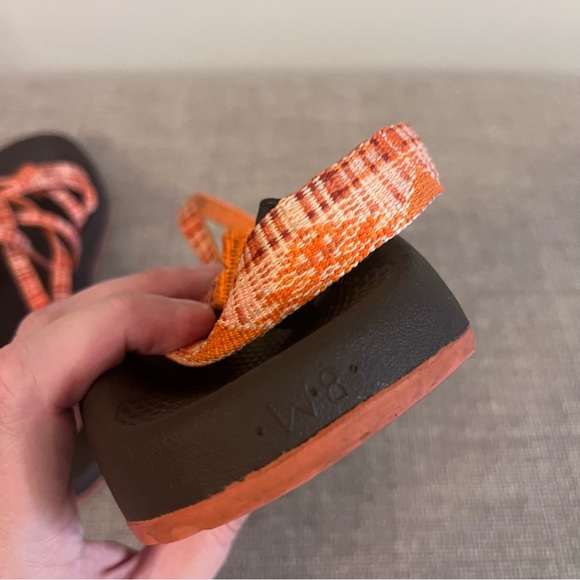 Chaco Women's ZX/2 Classic Hiking Orange Comfort Sandals Size 8 - Picture 9 of 10